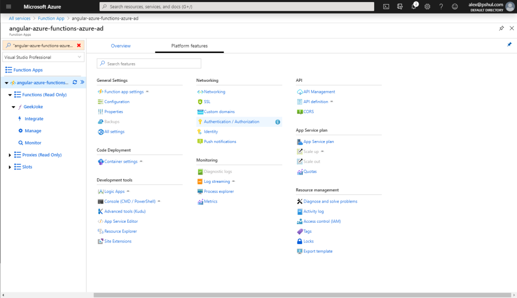 Function Platform Page